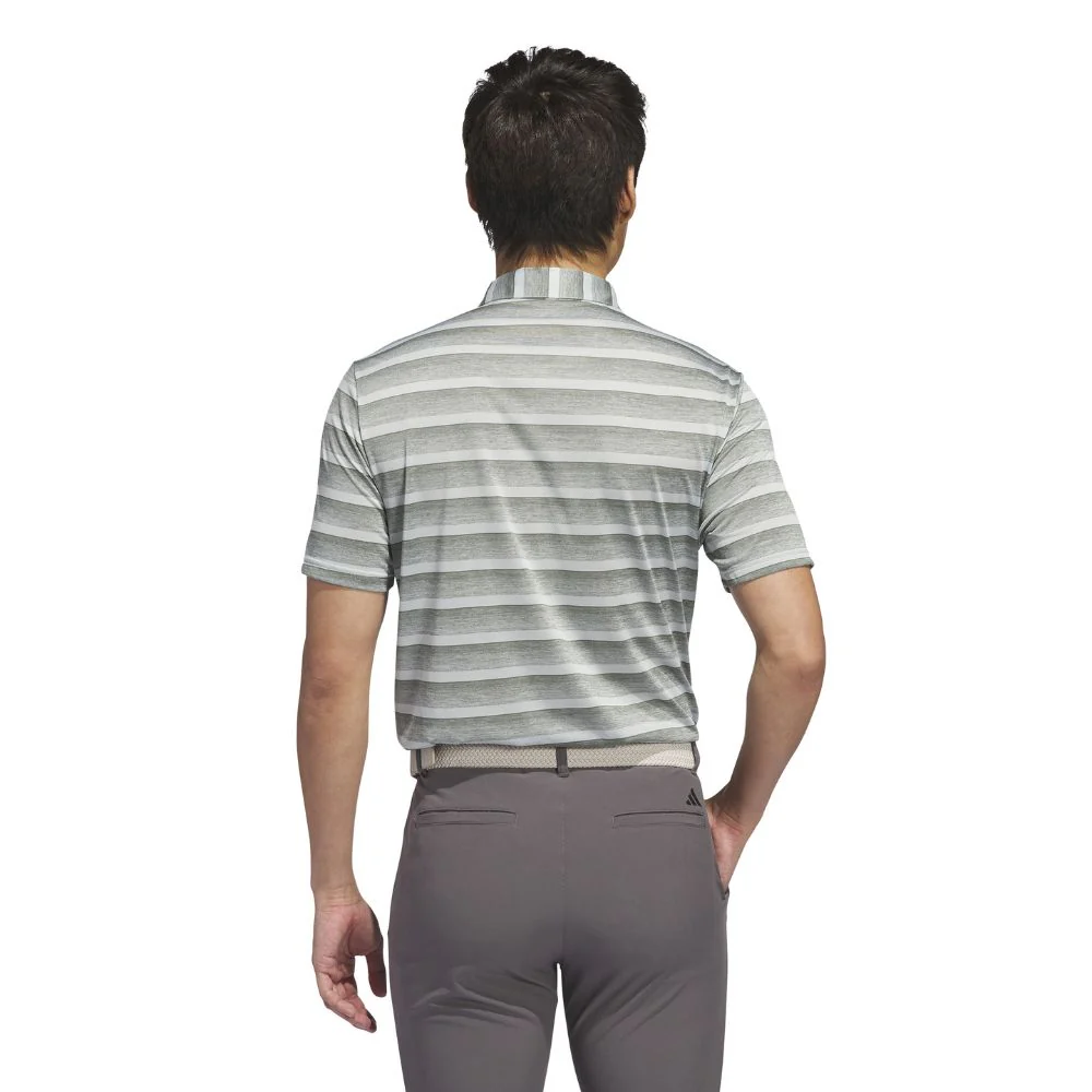 adidas 2 Colour Stripe Mens Golf Polo Shirt 2025 - JJ1703 - Image 2