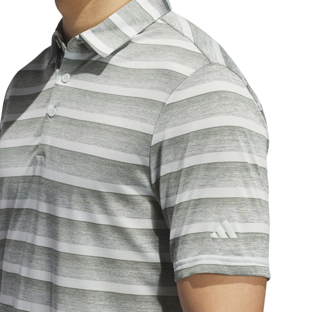 adidas 2 Colour Stripe Mens Golf Polo Shirt 2025 - JJ1703 - Image 3