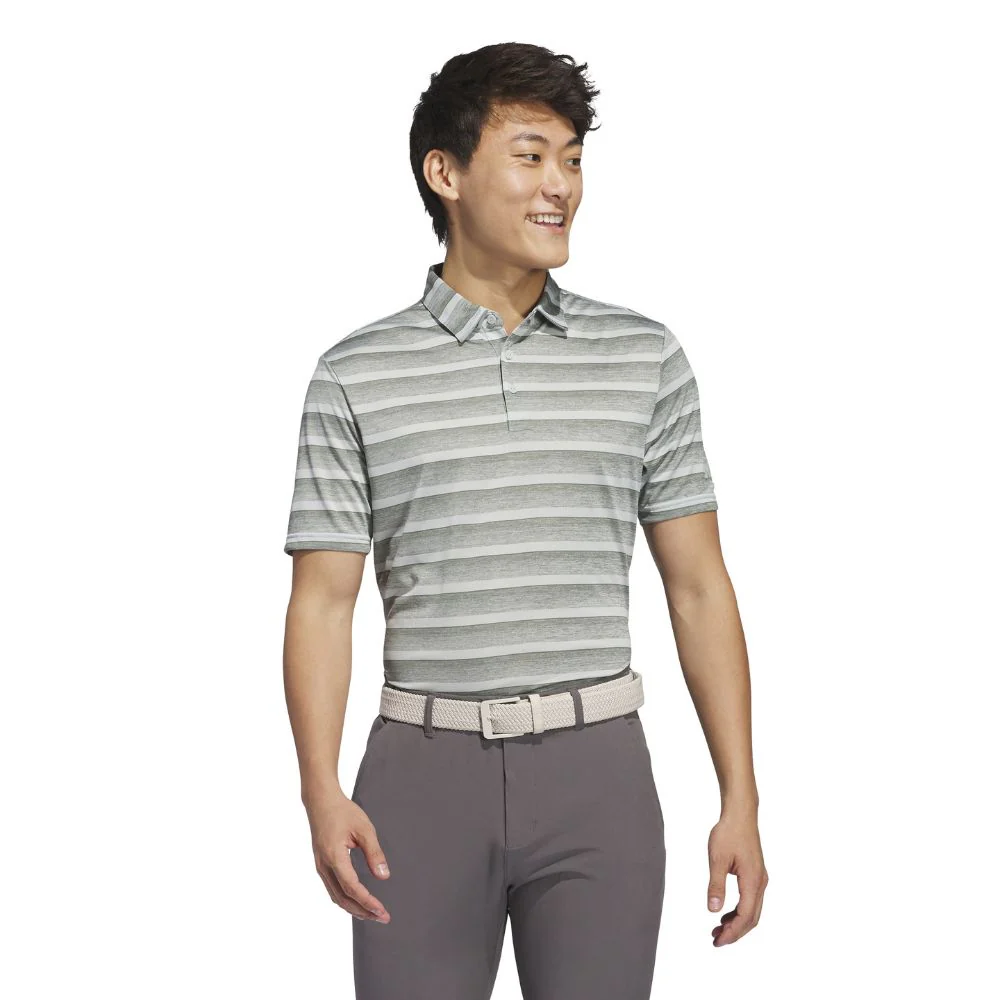 adidas 2 Colour Stripe Mens Golf Polo Shirt 2025 - JJ1703 - Image 4
