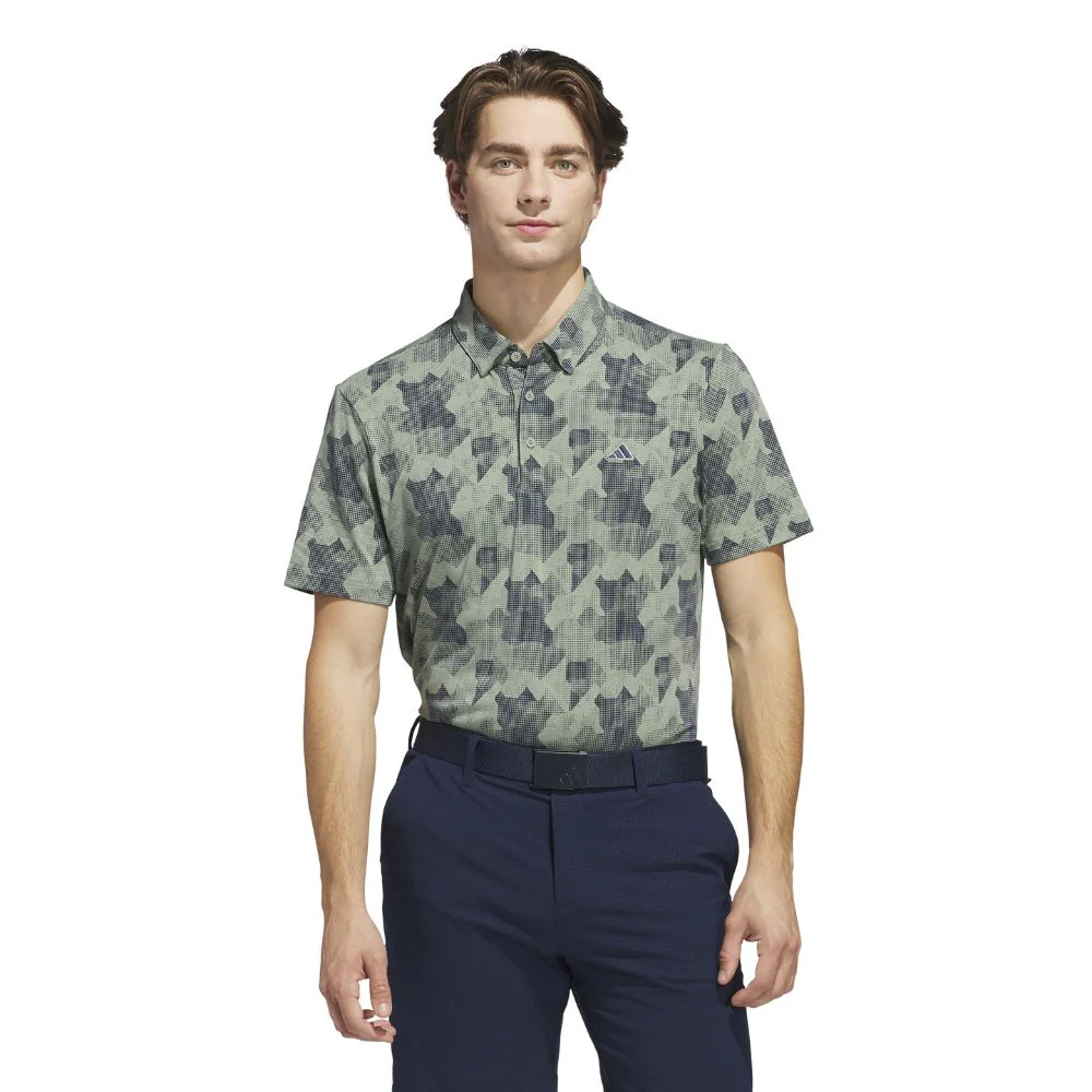 adidas Go-To Print Mens Golf Polo Shirt 2025 - JF9024 - Image 3