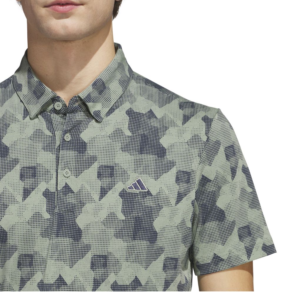 adidas Go-To Print Mens Golf Polo Shirt 2025 - JF9024 - Image 4