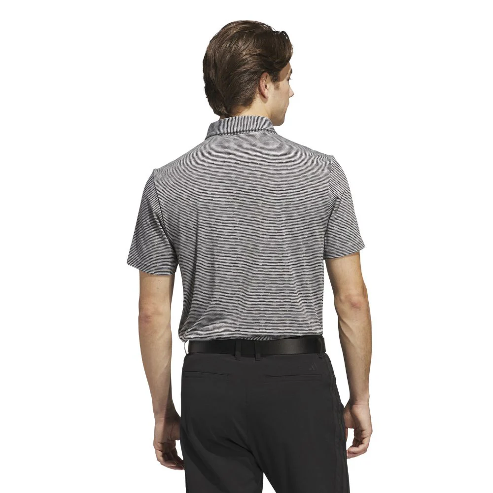 adidas Go-To Stripe Mens Golf Polo Shirt 2025 - JF4932 - Image 2