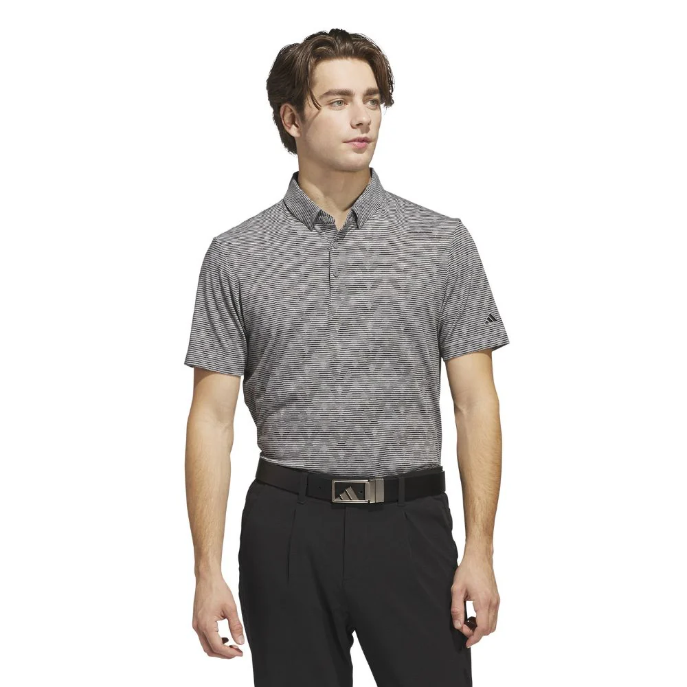adidas Go-To Stripe Mens Golf Polo Shirt 2025 - JF4932 - Image 3