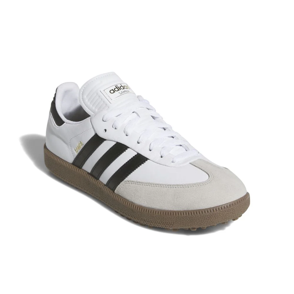 adidas Golf Originals Samba Golf Shoes JH6149 - White / Black - Image 4
