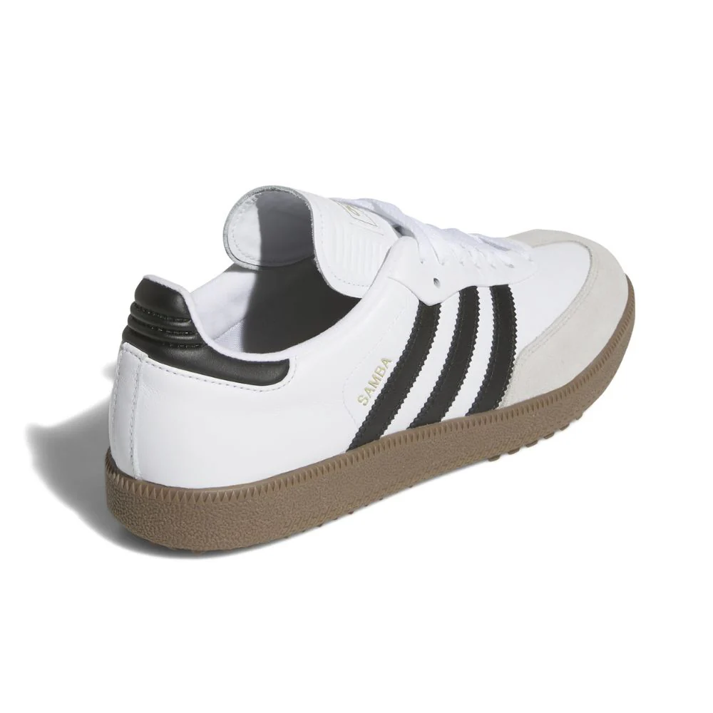 adidas Golf Originals Samba Golf Shoes JH6149 - White / Black - Image 5