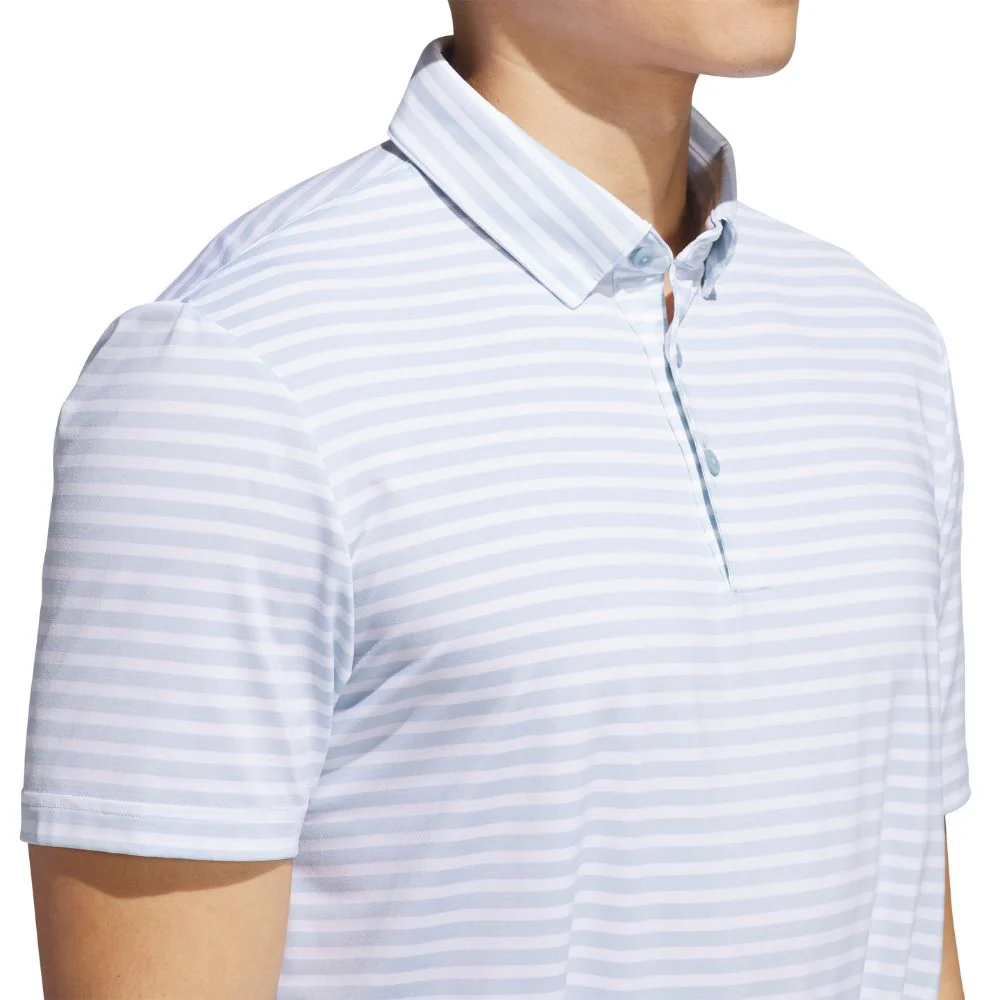 adidas Ultimate365 Stripe Mens Golf Polo Shirt 2025 - JP0475 - Image 3