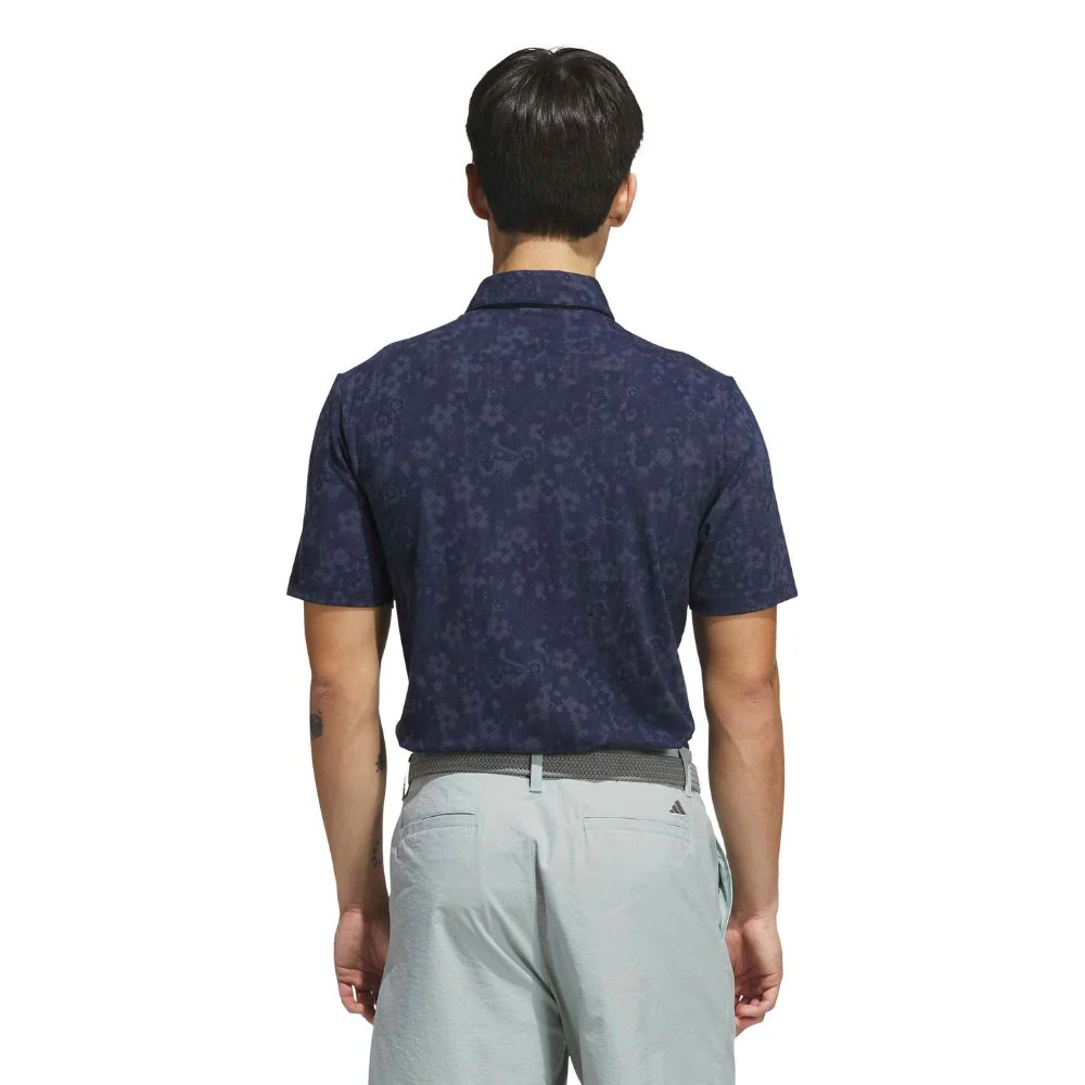 adidas Ultimate365+ Climacool Butterspun Mighty Blossom Print Men's Golf Polo 2026 - KU1175 - Image 5