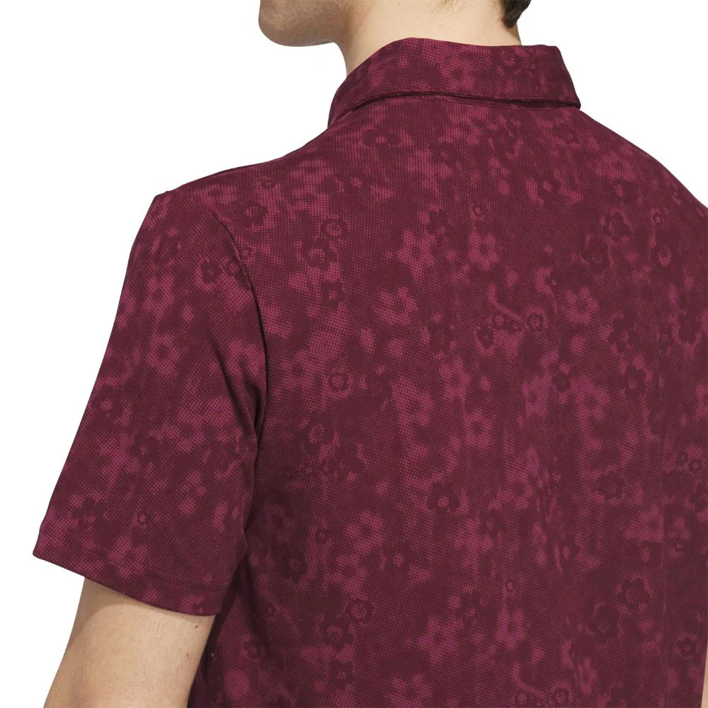 adidas Ultimate365+ Climacool Butterspun Mighty Blossom Print Men's Golf Polo 2026 - KU1176 - Image 3