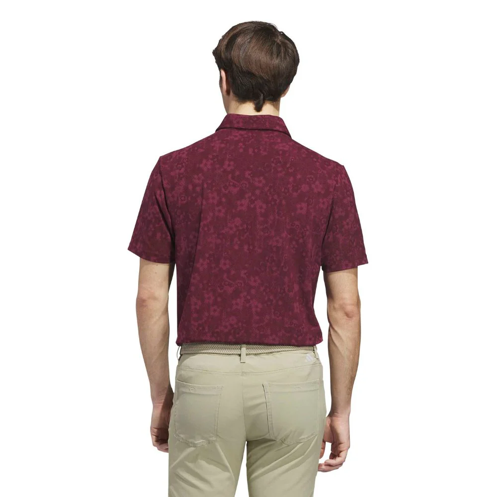 adidas Ultimate365+ Climacool Butterspun Mighty Blossom Print Men's Golf Polo 2026 - KU1176 - Image 5