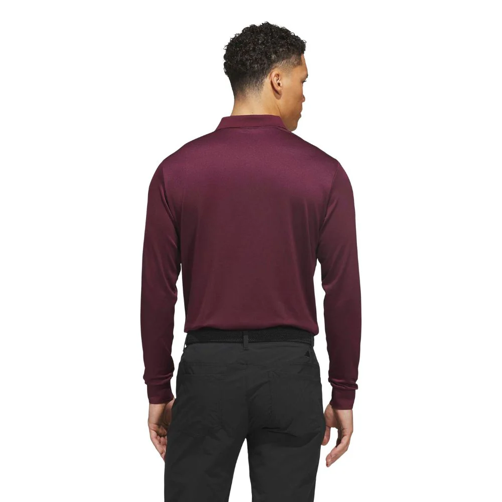 adidas Ultimate365 Cold Ready Long Sleeve Men's Golf Polo Shirt 2026 - HZ6852 - Image 3