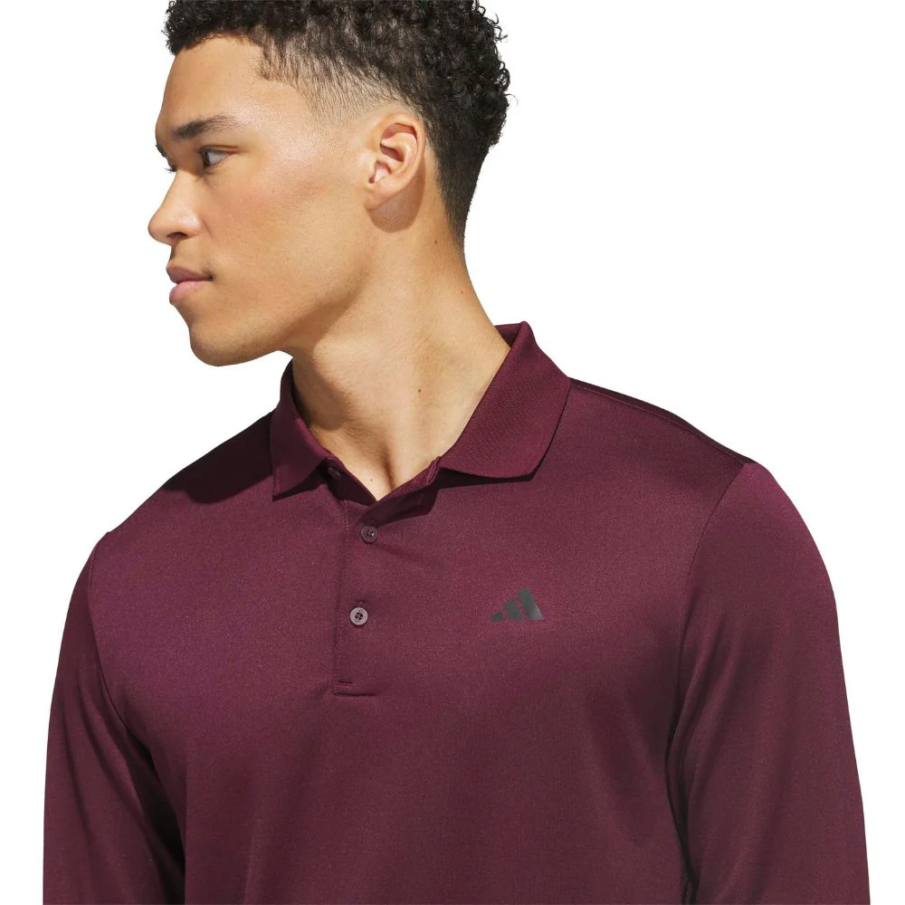 adidas Ultimate365 Cold Ready Long Sleeve Men's Golf Polo Shirt 2026 - HZ6852 - Image 4