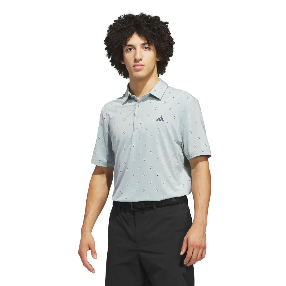adidas Ultimate365 Essence Print ClimaCool Men's Golf Polo 2026 - KB1374 - Image 2