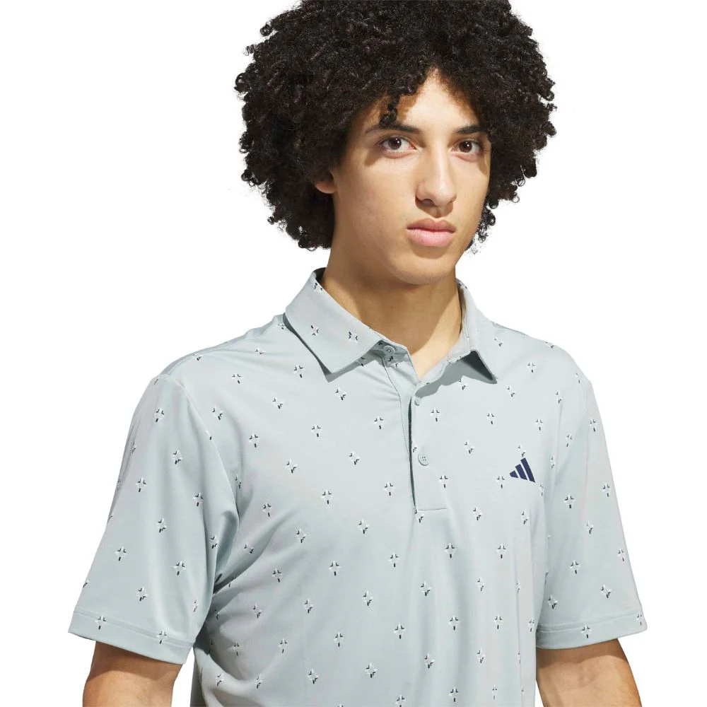 adidas Ultimate365 Essence Print ClimaCool Men's Golf Polo 2026 - KB1374 - Image 5