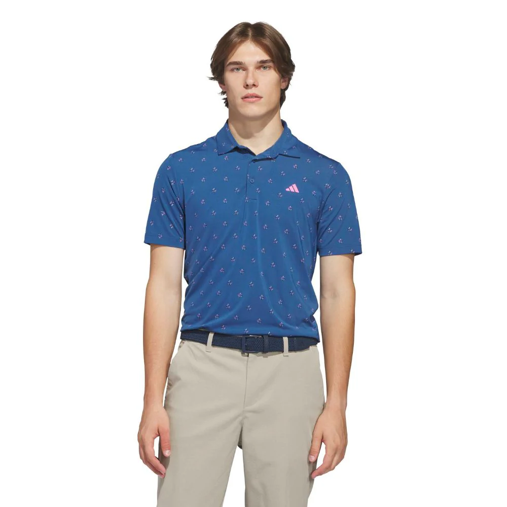 adidas Ultimate365 Essence Print ClimaCool Men's Golf Polo 2026 - KB1376 - Image 2
