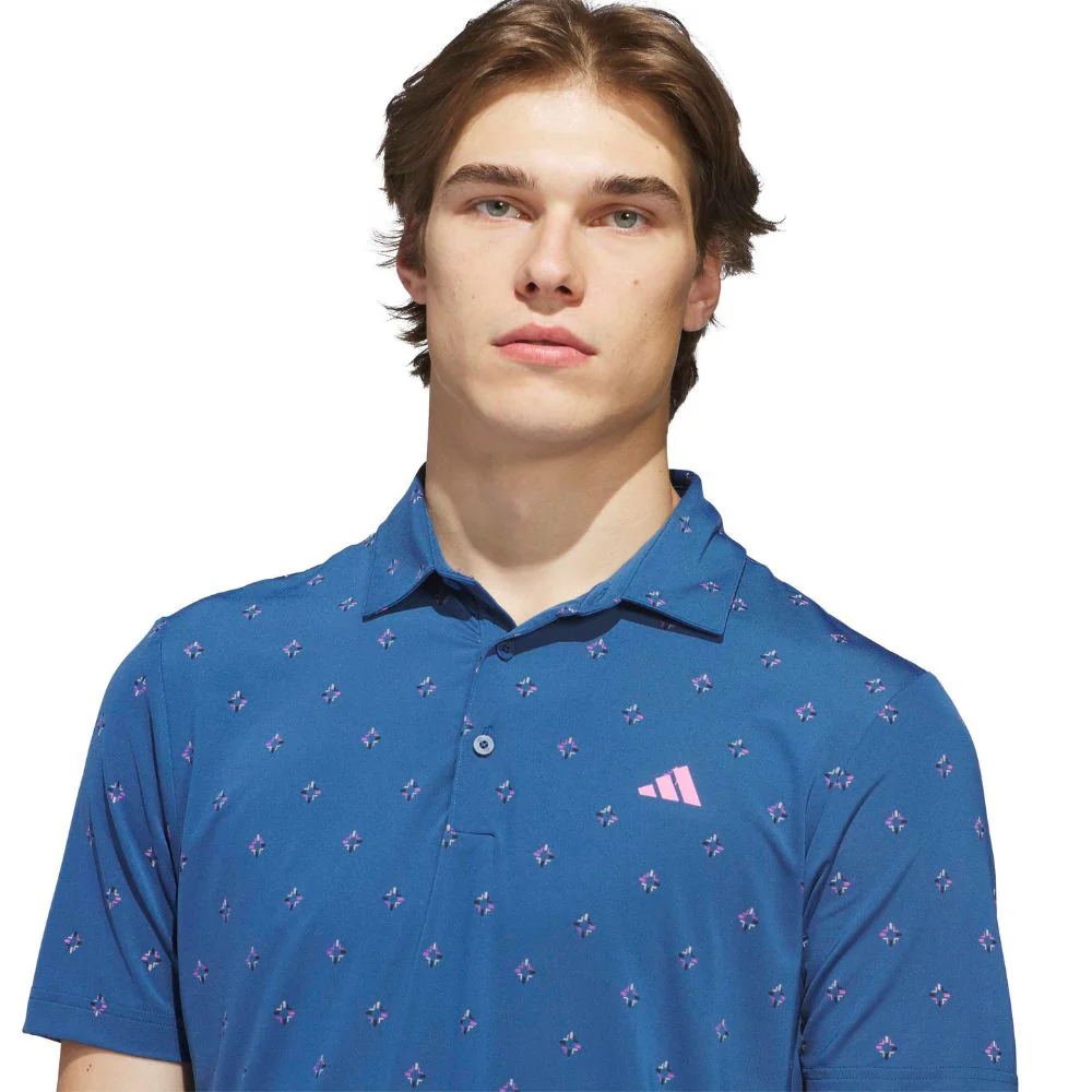 adidas Ultimate365 Essence Print ClimaCool Men's Golf Polo 2026 - KB1376 - Image 5