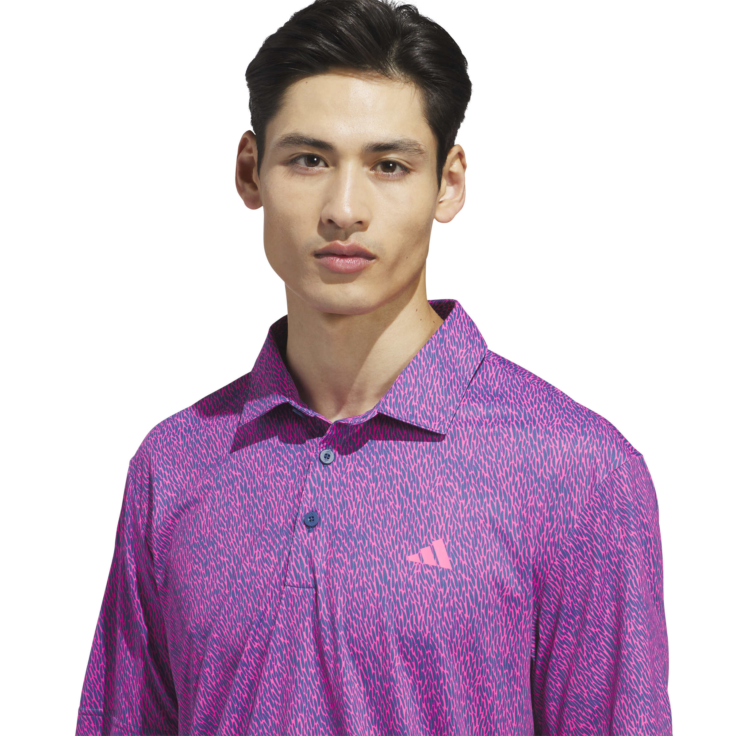 adidas Ultimate365 Feather Print Men's Golf Polo 2026 - KR9526 - Image 4