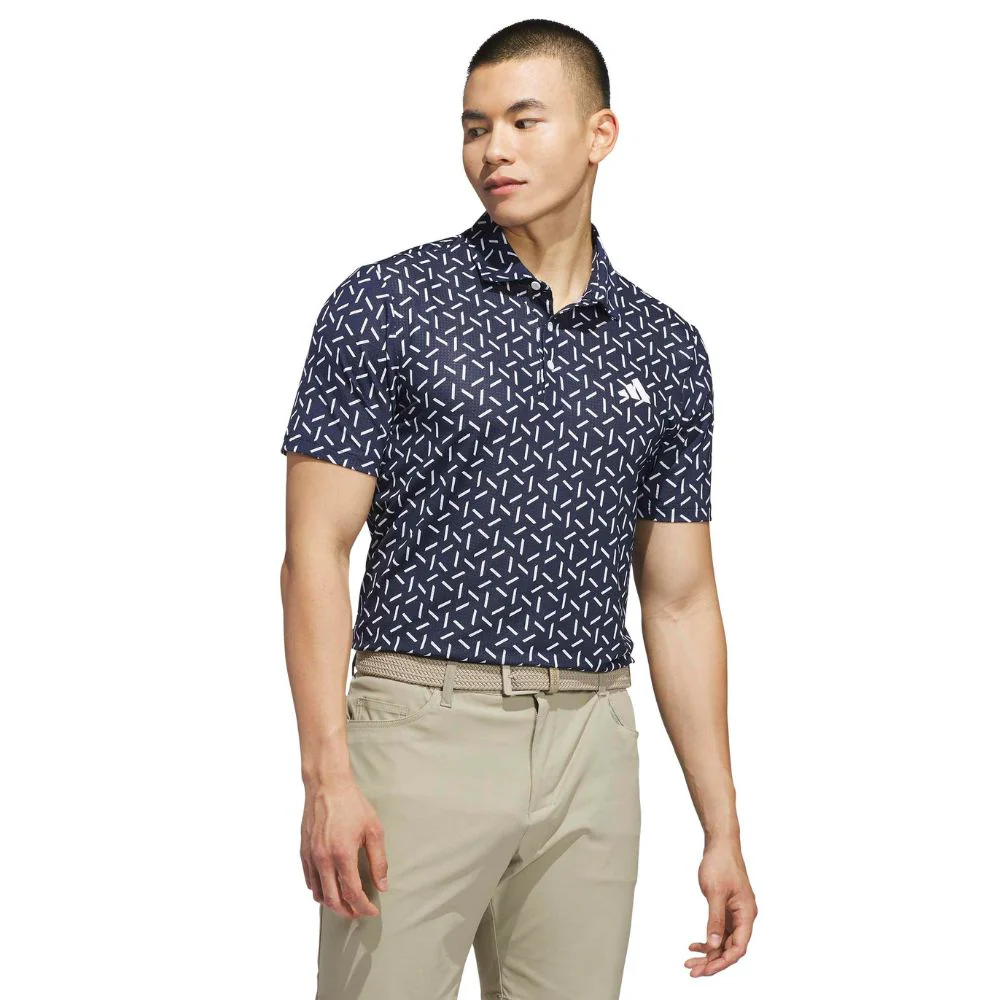 adidas Ultimate365 Mesh Print ClimaCool Men's Golf Polo 2026 - KE7707 - Image 2