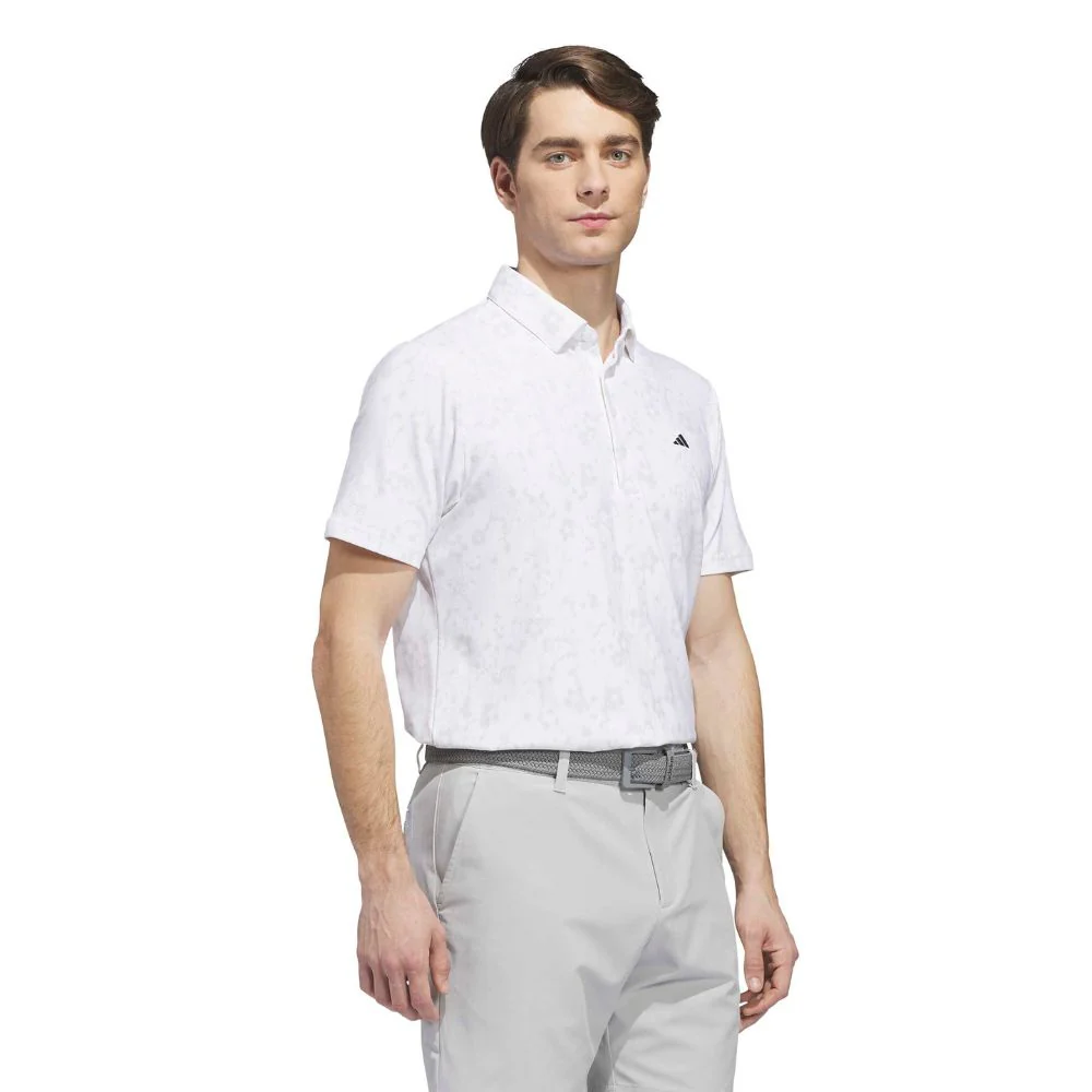 adidas Ultimate365+ Climacool Butterspun Mighty Blossom Print Men's Golf Polo 2026 - KU1174 - Image 4