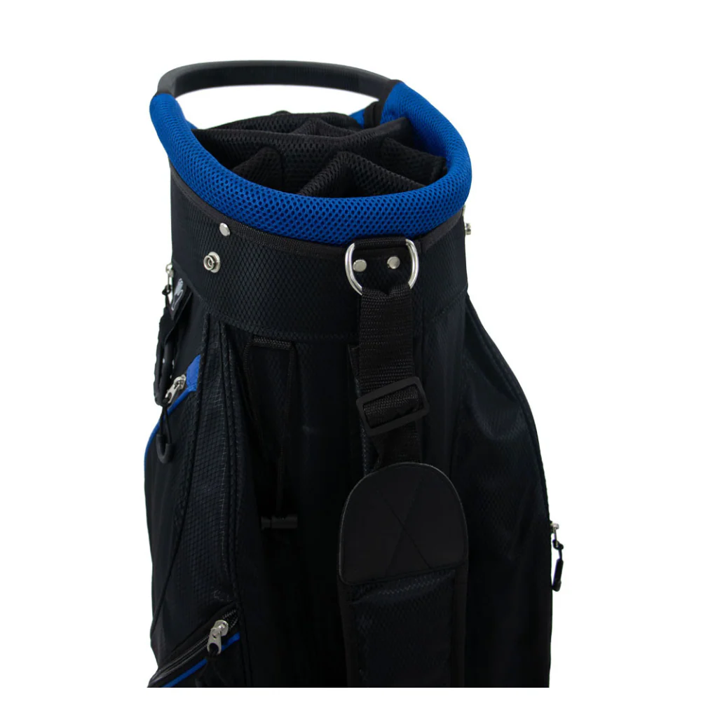 Ben Sayers DLX Cart Bag 2026 - Black / Blue - Image 2