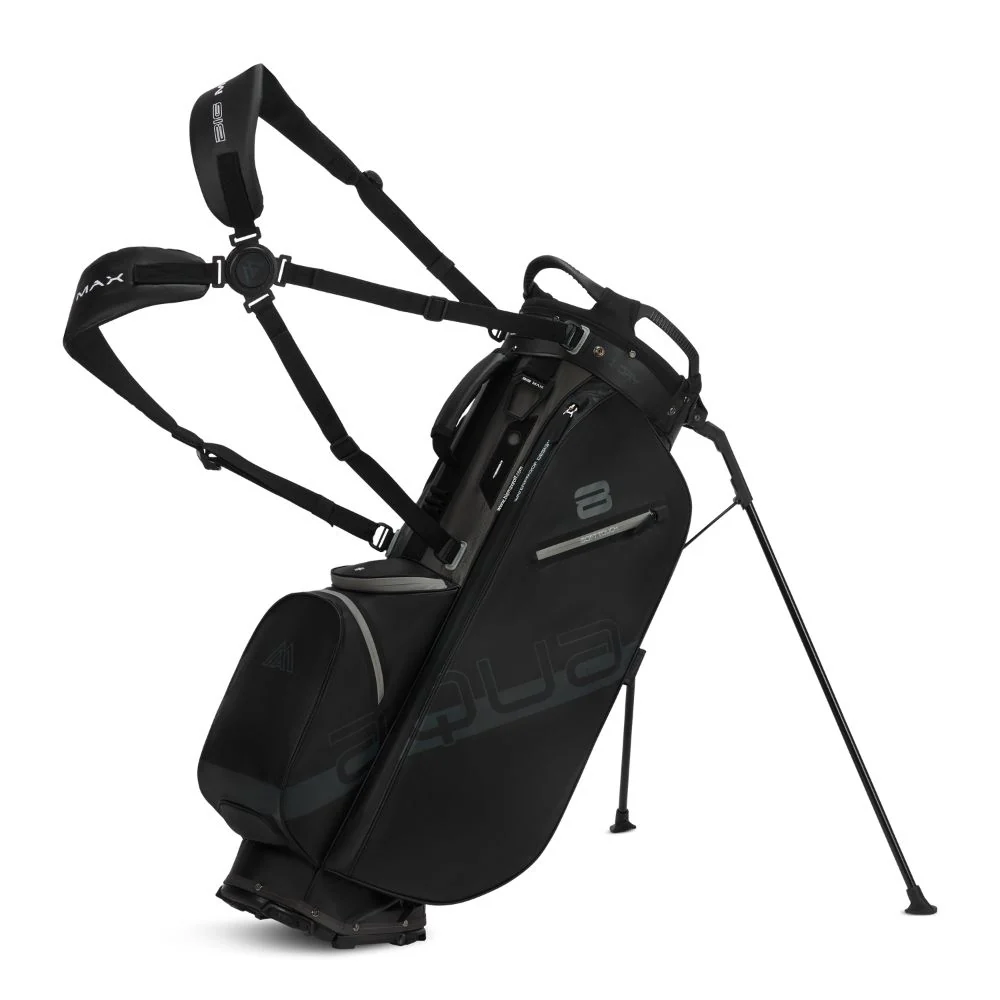Big Max Aqua Eight H Golf Stand Bag 2026 - Black / Charcoal