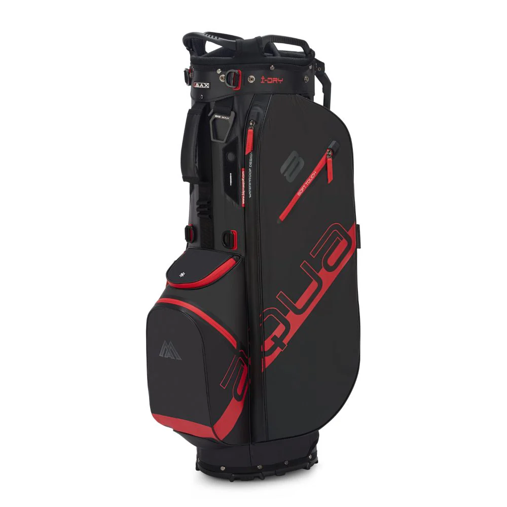 Big Max Aqua Eight H Golf Stand Bag 2026 - Black / Red - Image 4