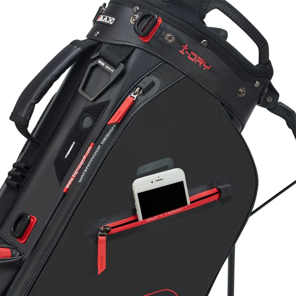 Big Max Aqua Eight H Golf Stand Bag 2026 - Black / Red - Image 8