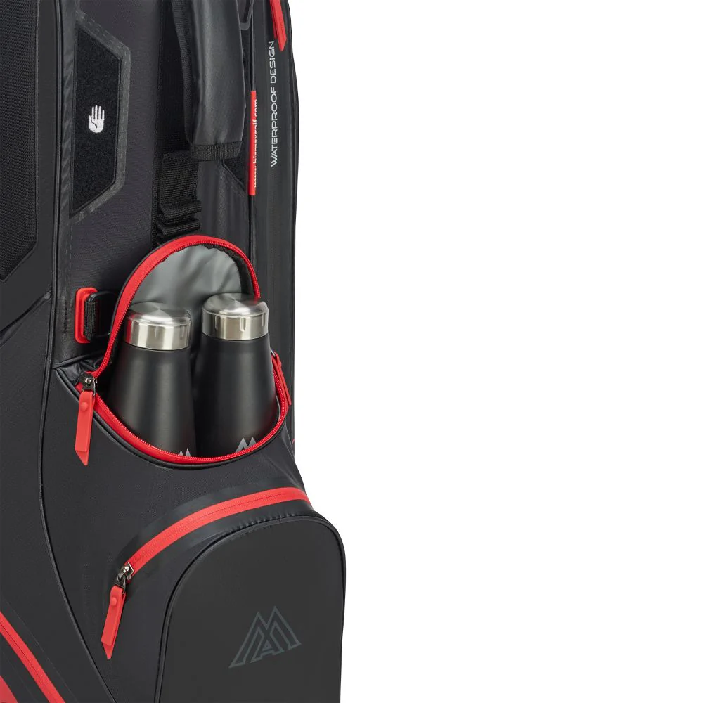 Big Max Aqua Eight H Golf Stand Bag 2026 - Black / Red - Image 9