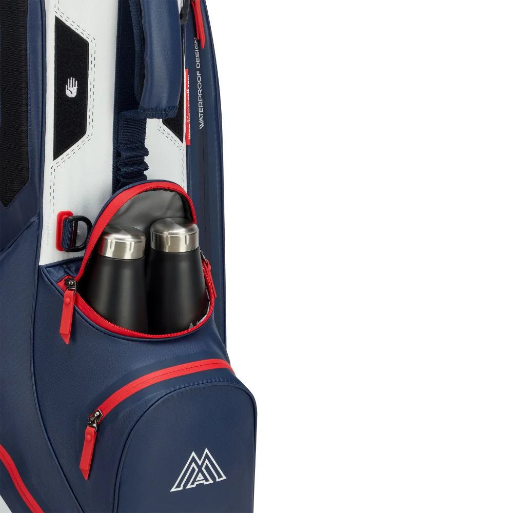 Big Max Aqua Eight H Golf Stand Bag 2026 - Navy / White / Red - Image 8