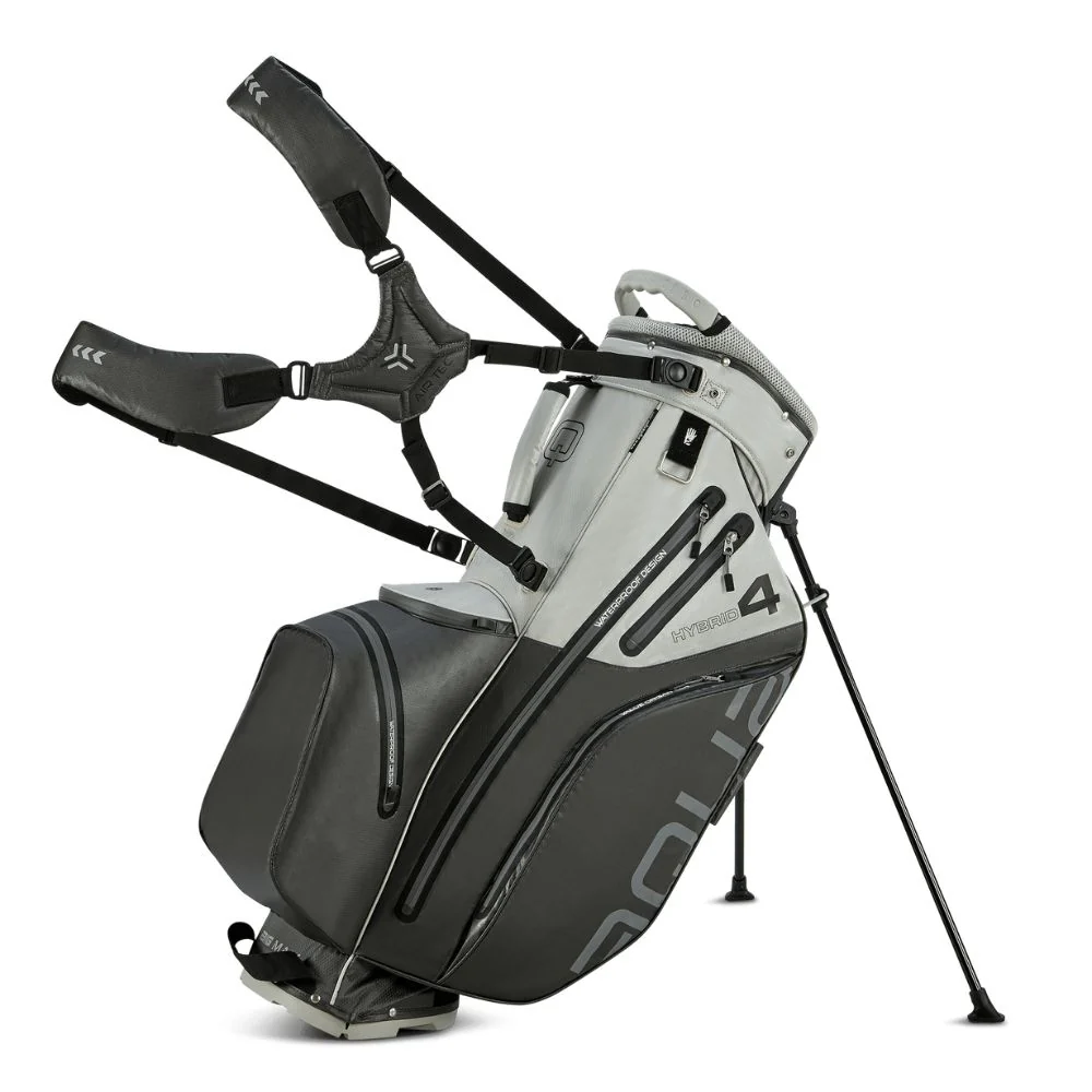Big Max Aqua Hybrid 4 Golf Stand Bag - Grey / Silver