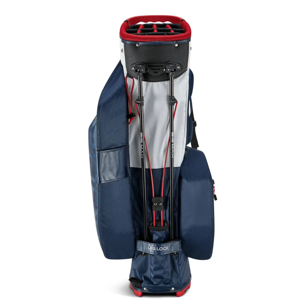 Big Max Aqua Hybrid 4 Golf Stand Bag 2025 - Navy / White / Red - Image 4