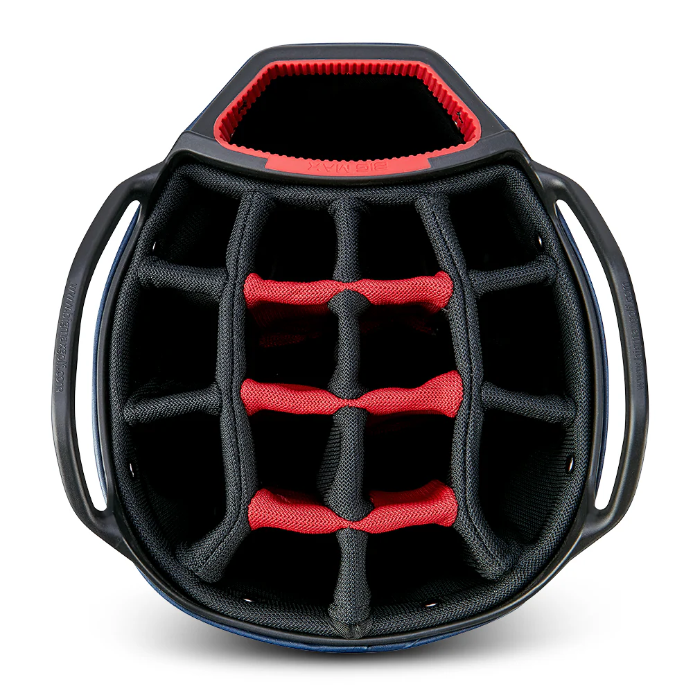 Big Max Aqua Tour 4 Golf Cart Bag - Off White Navy Red - Image 5