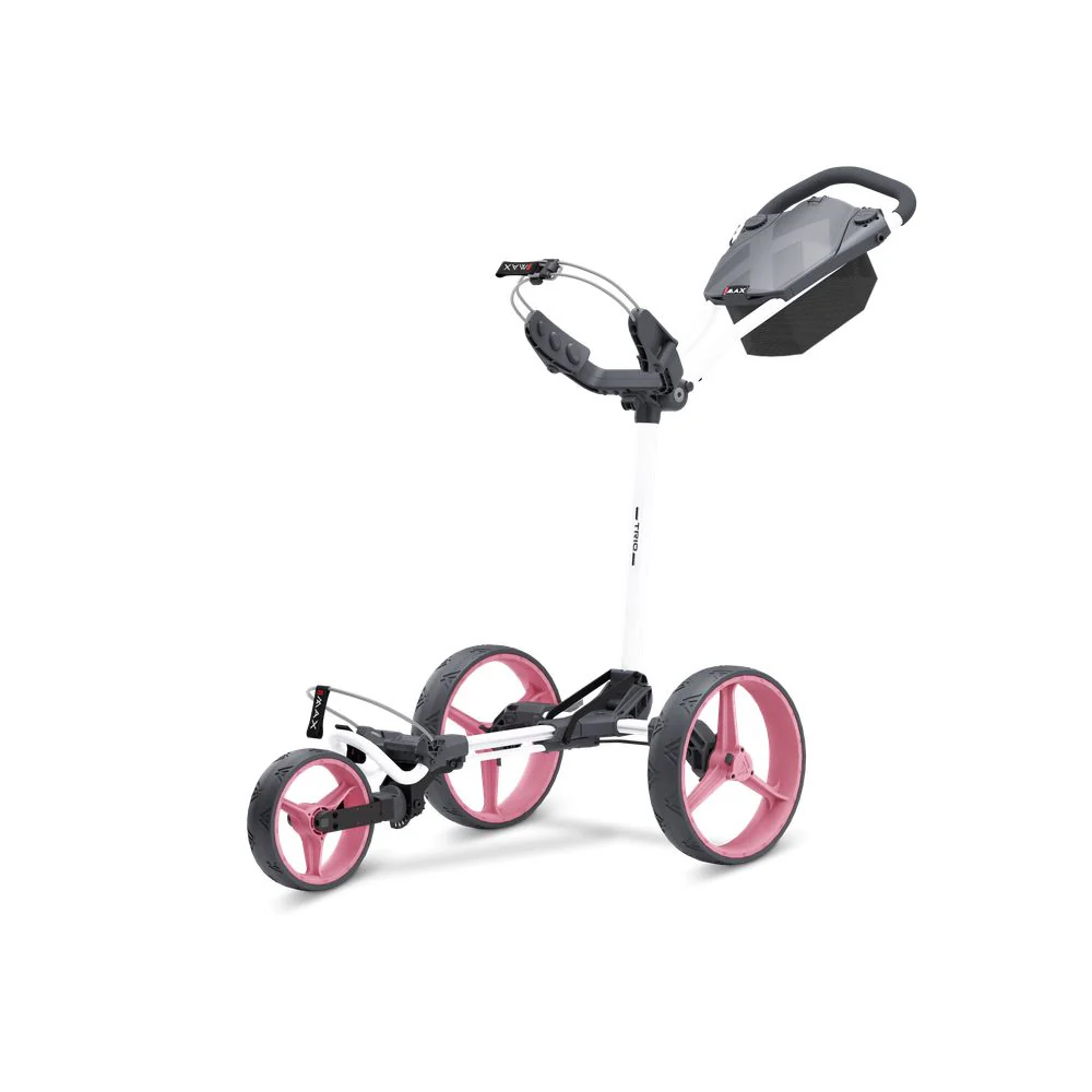 Big Max Blade Trio Golf Trolley - White / Pink