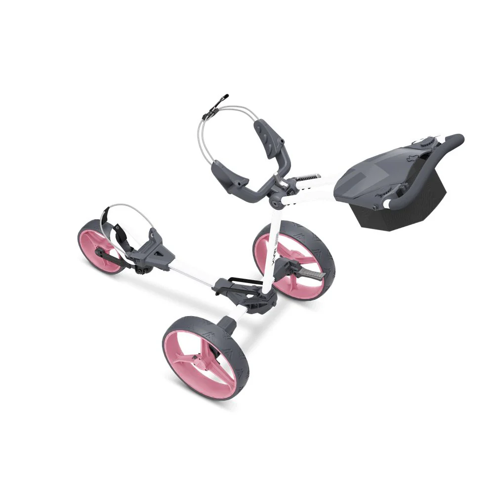 Big Max Blade Trio Golf Trolley - White / Pink - Image 2