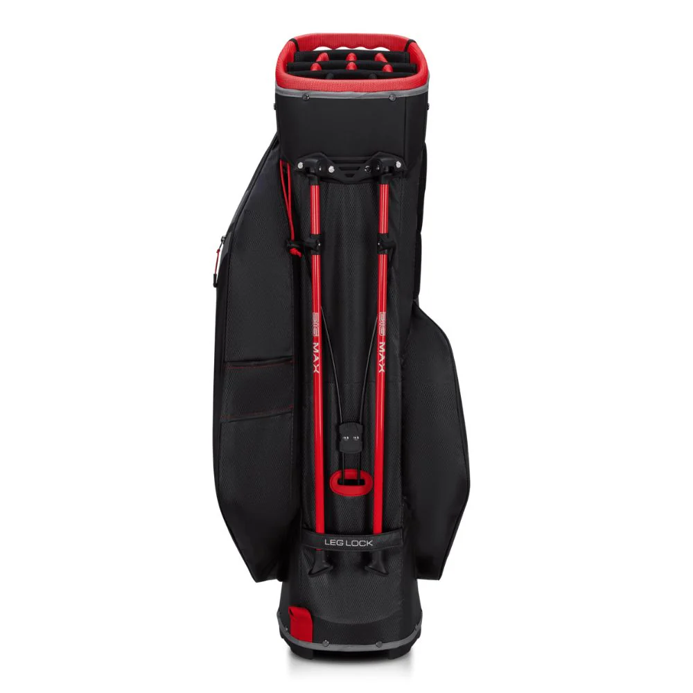 Big Max Dri Lite Hybrid Tour 2 Golf Stand Bag - Black / Charcoal / Red - Image 6