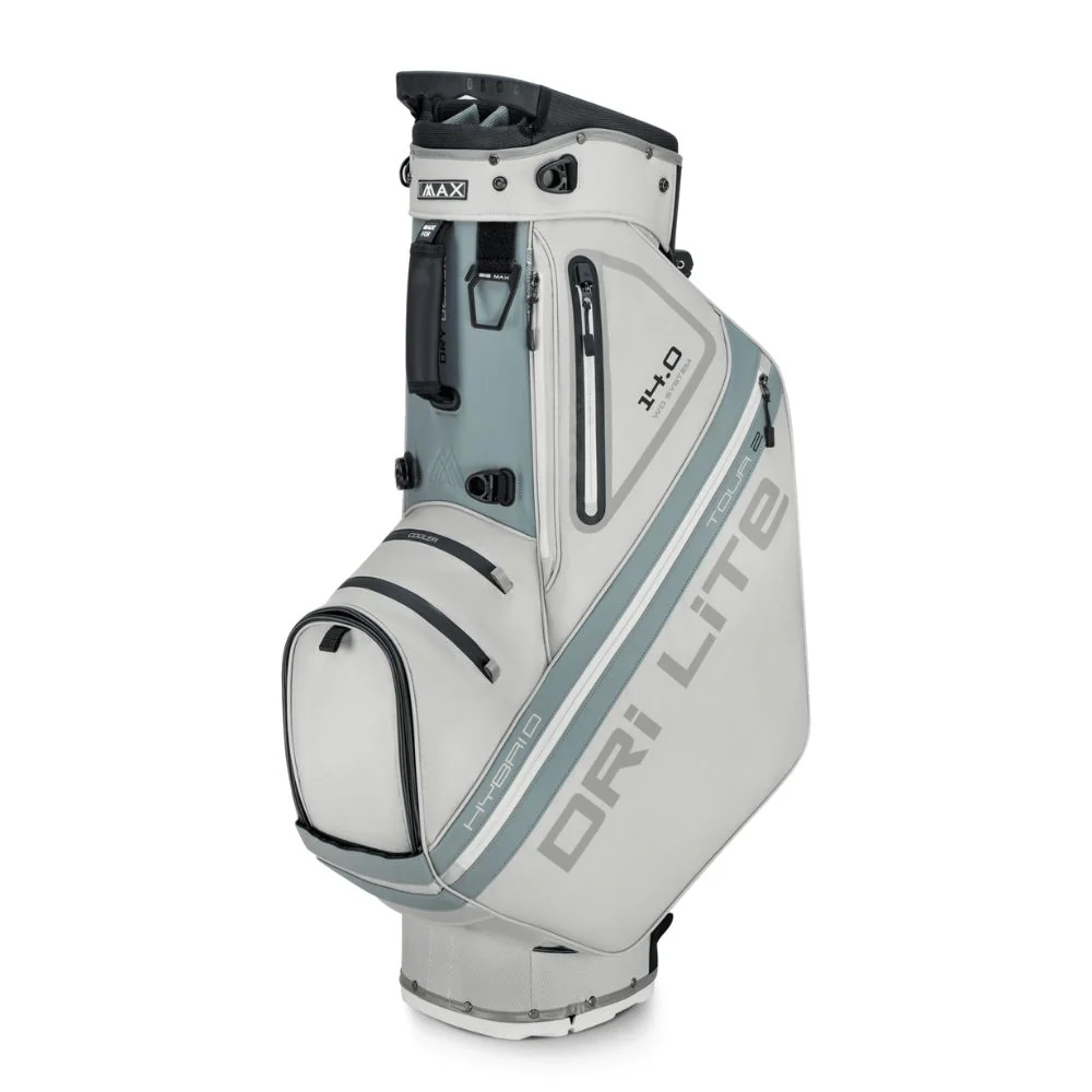 Big Max Dri Lite Hybrid Tour 2 Golf Stand Bag 2025 - Silver / Grey - Image 3