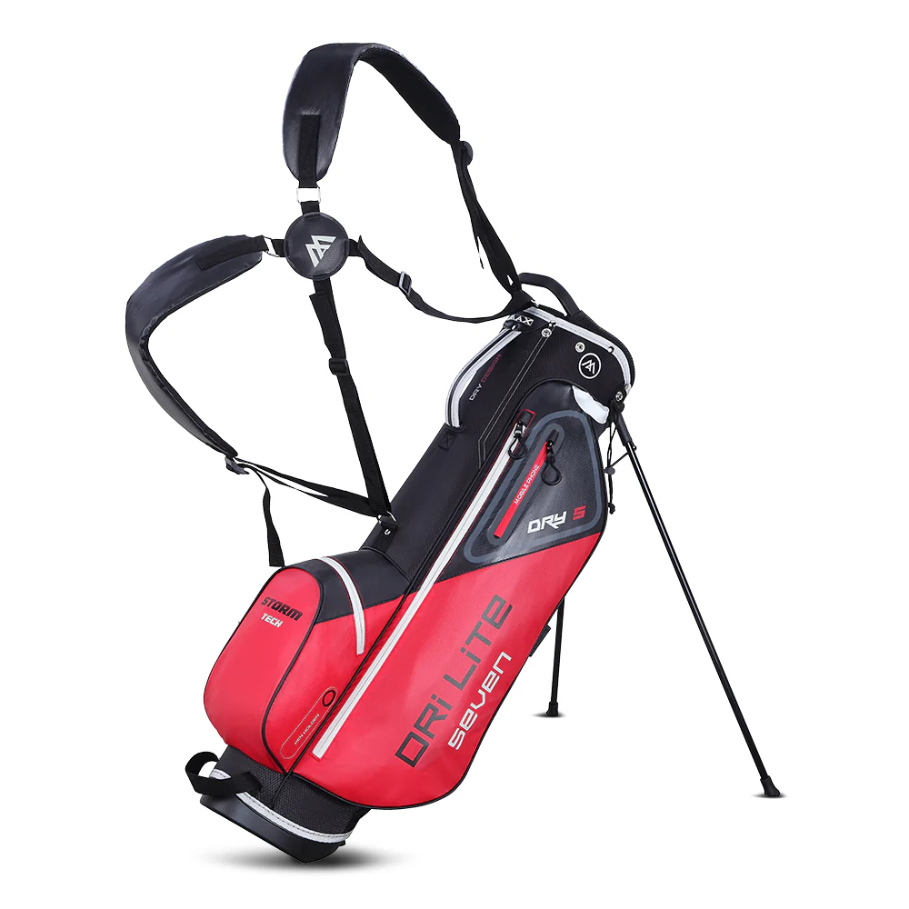 Big Max Dri Lite Seven G Golf Stand Bag - Red Black