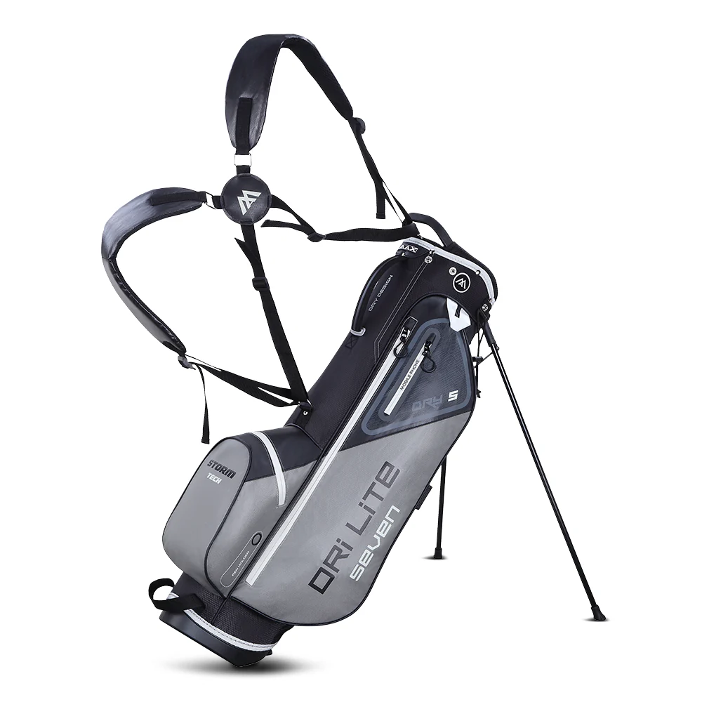 Big Max Dri Lite Seven G Golf Stand Bag - Black Grey
