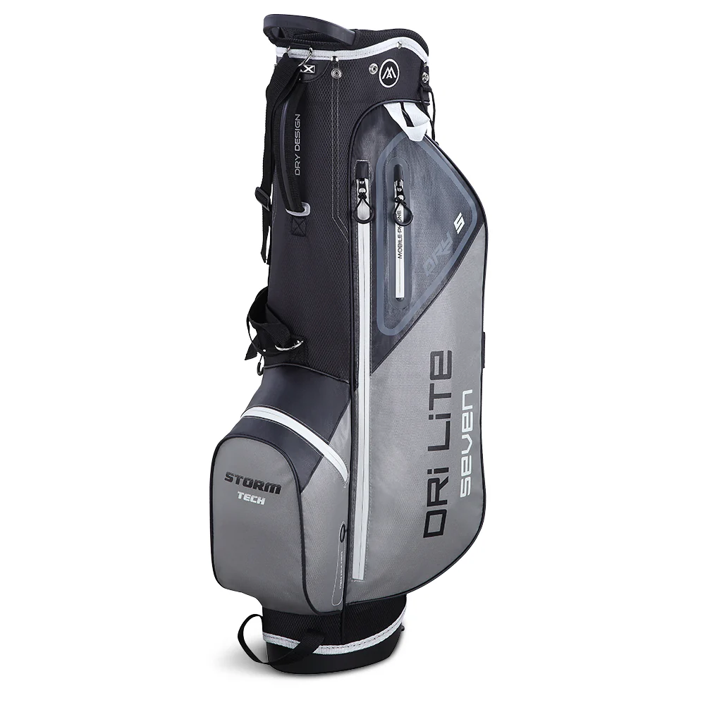 Big Max Dri Lite Seven G Golf Stand Bag - Black Grey - Image 2