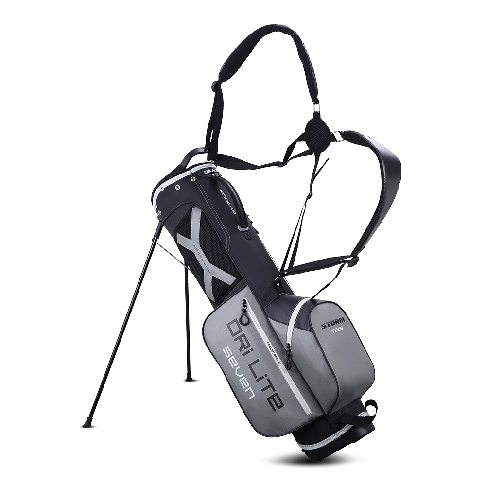 Big Max Dri Lite Seven G Golf Stand Bag - Black Grey - Image 3
