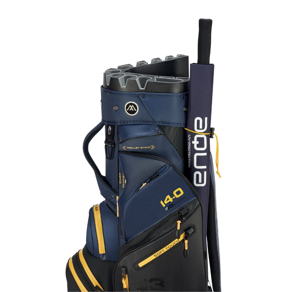 Big Max Dri Lite Silencio 3 Organiser Golf Cart Bag 2026 - Black / Navy / Corn - Image 6