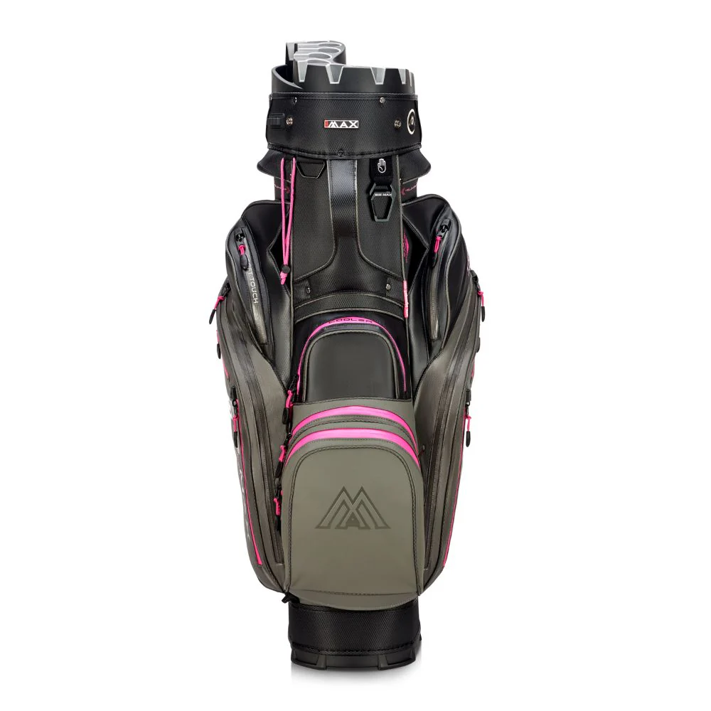 Big Max Dri Lite Silencio 3 Organiser Golf Cart Bag 2026 - Charcoal / Black / Fuchsia - Image 2