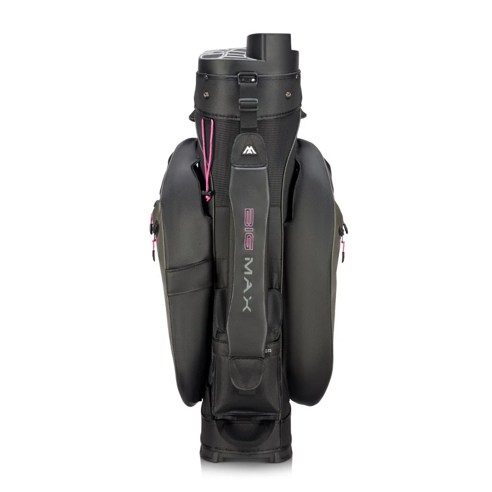 Big Max Dri Lite Silencio 3 Organiser Golf Cart Bag 2026 - Charcoal / Black / Fuchsia - Image 4