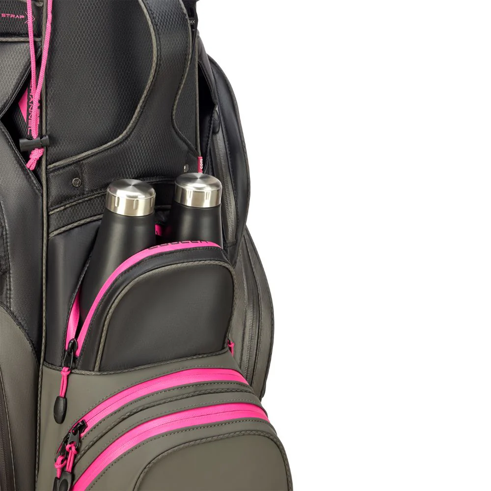 Big Max Dri Lite Silencio 3 Organiser Golf Cart Bag 2026 - Charcoal / Black / Fuchsia - Image 8