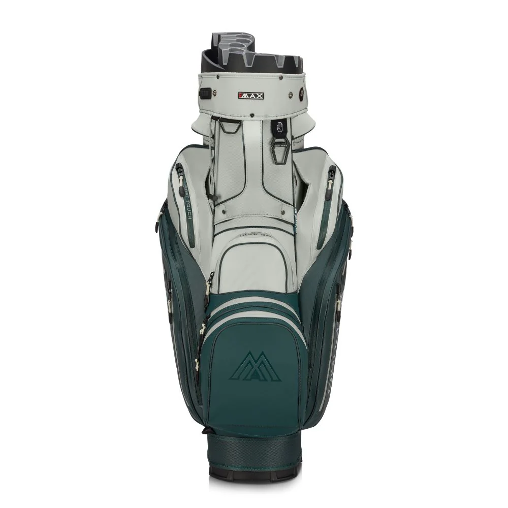 Big Max Dri Lite Silencio 3 Organiser Golf Cart Bag 2026 - Forest Green / Off White - Image 2