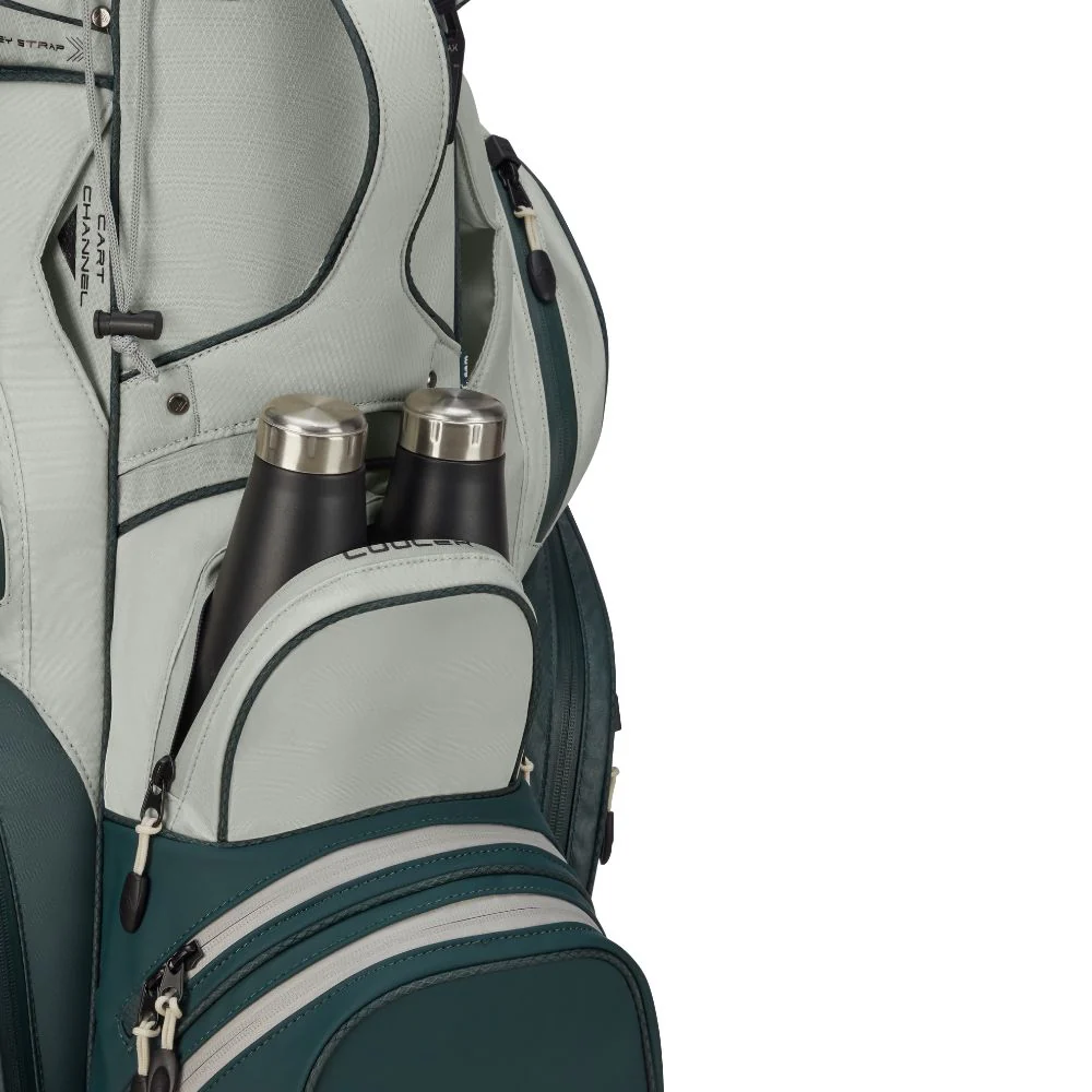 Big Max Dri Lite Silencio 3 Organiser Golf Cart Bag 2026 - Forest Green / Off White - Image 9