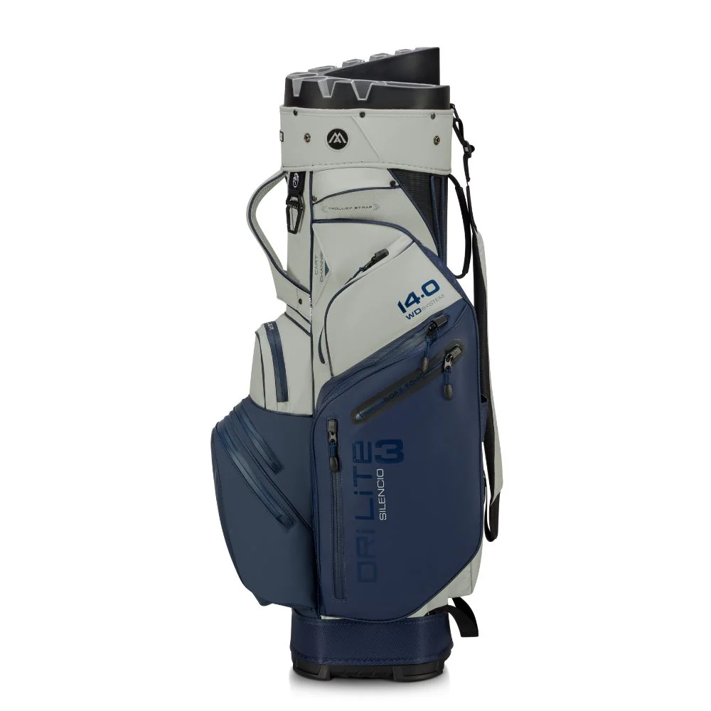 Big Max Dri Lite Silencio 3 Organiser Golf Cart Bag 2026 - Navy / Off White - Image 5