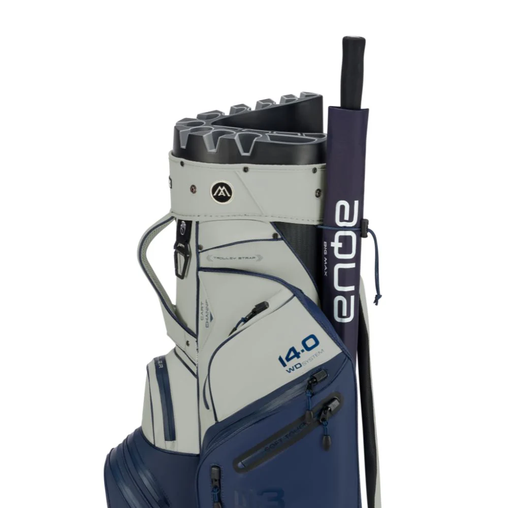 Big Max Dri Lite Silencio 3 Organiser Golf Cart Bag 2026 - Navy / Off White - Image 6