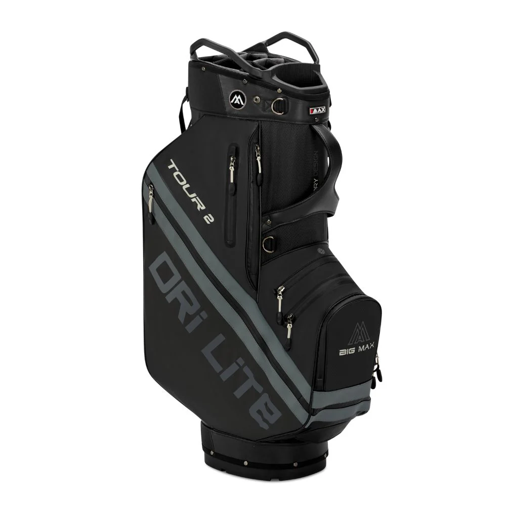 Big Max Dri Lite Tour 2 Golf Cart Bag 2026 - Black / Charcoal - Image 3