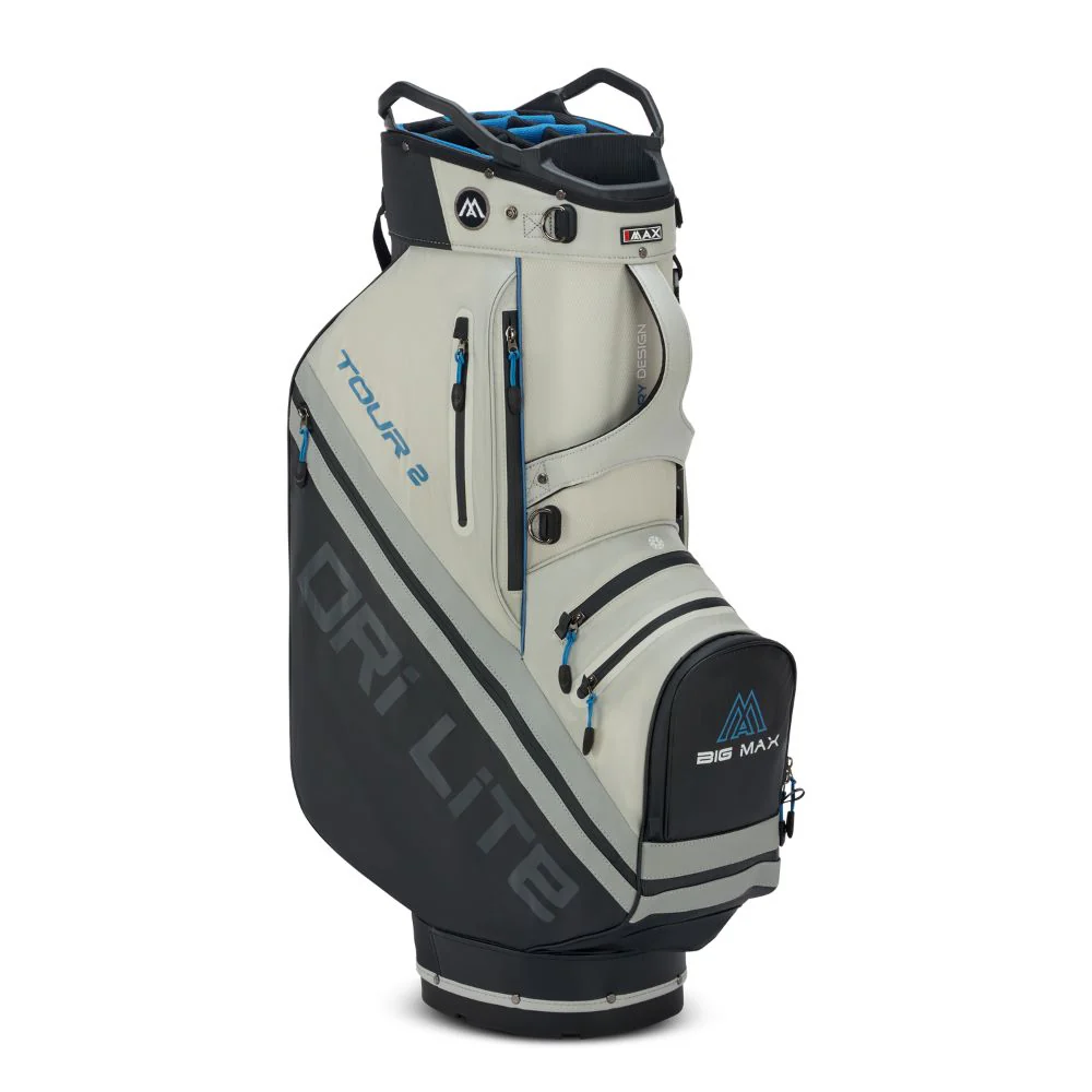 Big Max Dri Lite Tour 2 Golf Cart Bag 2026 - Black / Off White / Blue - Image 3