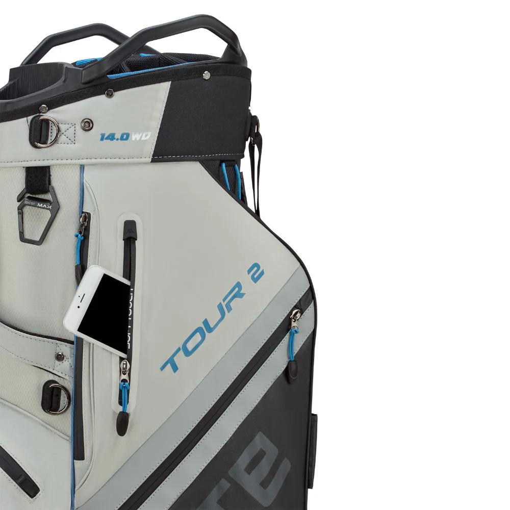 Big Max Dri Lite Tour 2 Golf Cart Bag 2026 - Black / Off White / Blue - Image 8